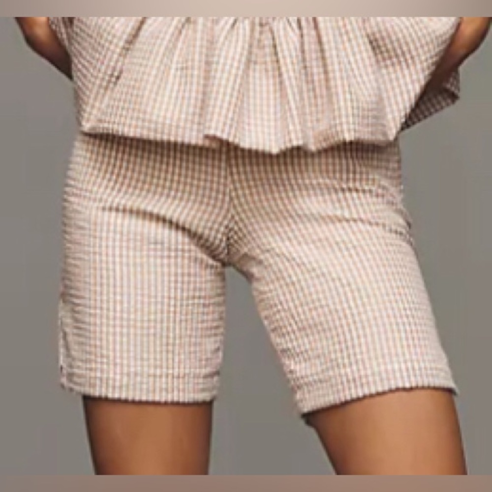 NWT Anthropologie Hutch Gingham Bermuda Shorts size 2